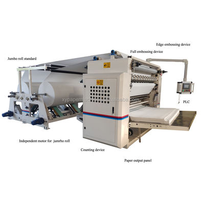 CE PLC Control V Folding Facial Tissue Paper Making Machine