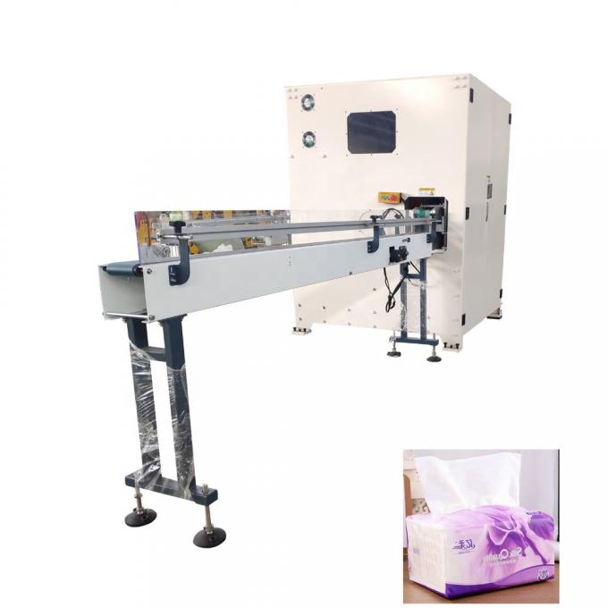 1/2 Fold Soft Bag Pack Facial Tissue Paper Machine Production Line High Speed Automatic Transfer Packaging System 4