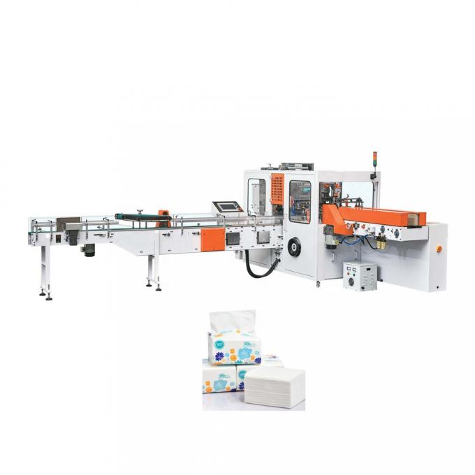 1/2 Fold Soft Bag Pack Facial Tissue Paper Machine Production Line High Speed Automatic Transfer Packaging System 5