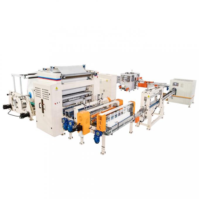 1/2 Fold Soft Bag Pack Facial Tissue Paper Machine Production Line High Speed Automatic Transfer Packaging System 0