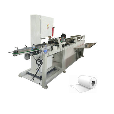 Vollautomatische Toilettenpapier-Roll-Schneidemaschine Einzelrollen-Schneidemaschine 100 Stück/min
