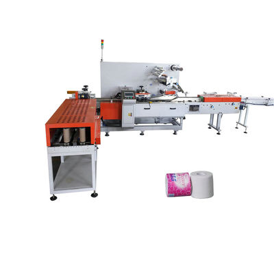 Automatische Badezimmer-Toilettenrollen-Papierverpackungsmaschine mit gemischtem Antrieb 380V 50Hz