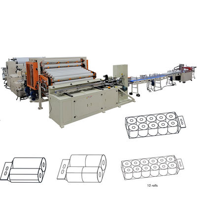 12 Rollen Bündel Lamination Kleine Toilettenpapier Rollen Herstellung Maschine Produktionslinie