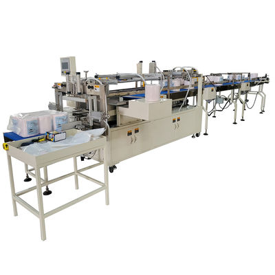 Halbautomatische 4/6 Rollen pro Beutel Maxi Papierhandtuch Rollen Bundle Verpackungsmaschine