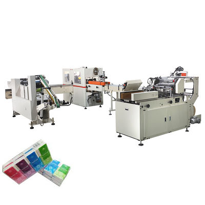 Vollautomatische Taschentuch-Produktionslinie Taschentuch-Papierumwandlungslinie Taschentuchmacher