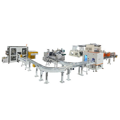 Weiterentwickelte vollautomatische Karton-Box und Plastikbeutel Gesichtsgewebe Papiermacherei Maschine Produktionslinie