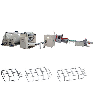 China 6 Linien weiche Zeichnung V Schnittgewebe Gesichtspapierherstellung Maschine Produktionslinie Fabrik